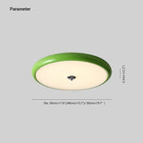 Plafoniera LED Soffitto Verde per Camera da Letto