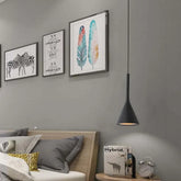 Lampadario Nero Moderno in Metallo per Camera da Letto