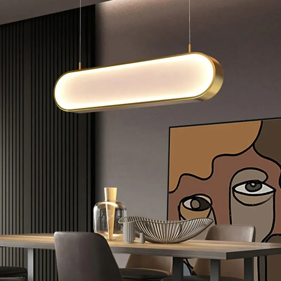 Lampadario Moderno Ovale a LED Neon Light Design