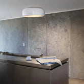 Moderna Plafoniera Led Cucina Rotonda Liscia