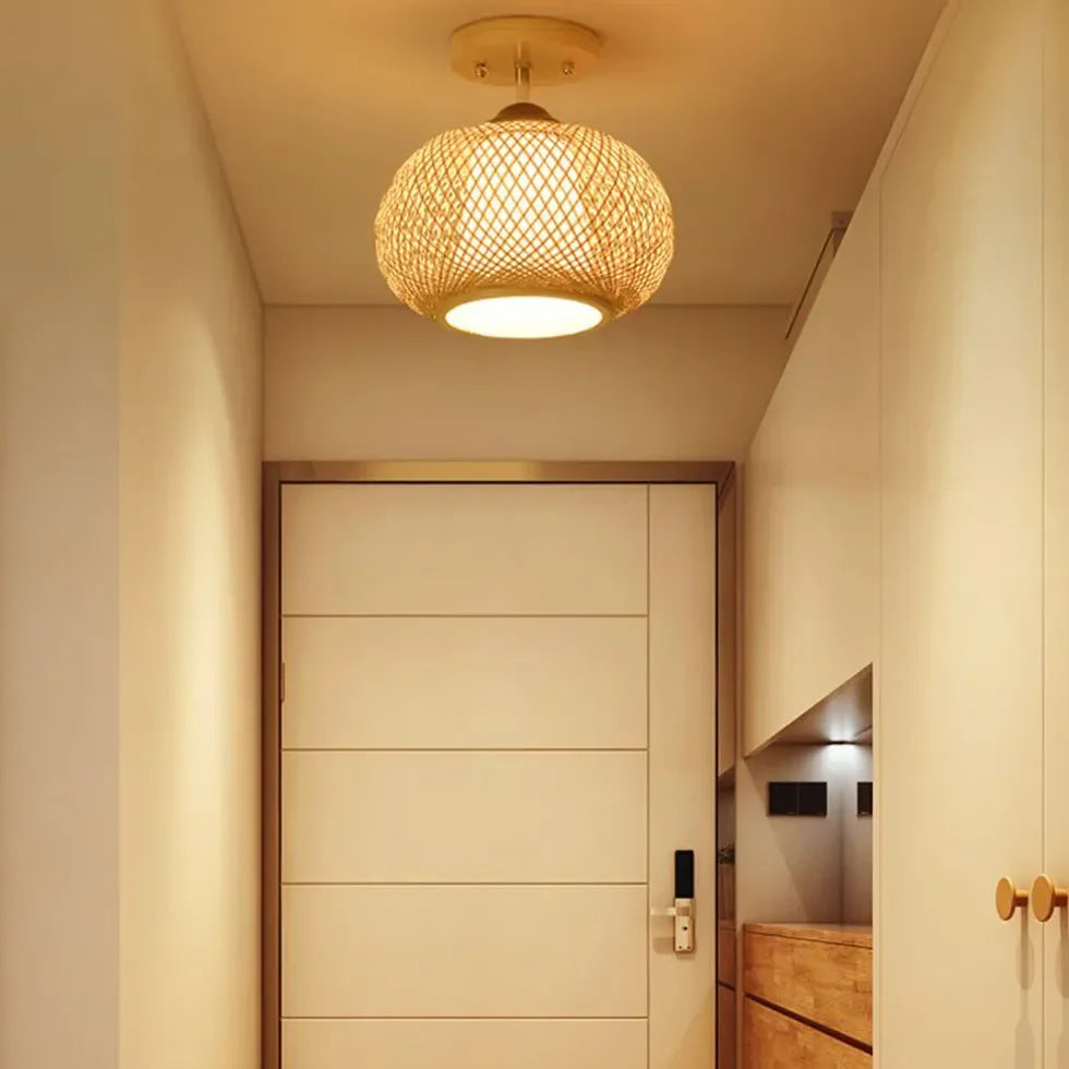 Plafoniera Soffitto Corridoio in Bambù Giapponese