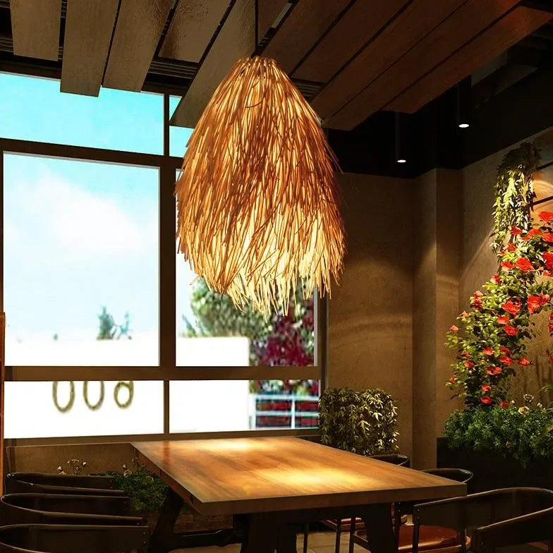 Lampadari in Rattan Offerte a Forma di Scopa