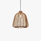 Lampadari Soggiorno Classici in Rattan Naturale