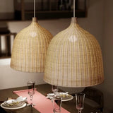 Lampadario Sala da Pranzo Classici Emisfera Vimini