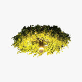 Luci Plafoniere con Foglie Artificiale di Grande Dimensione