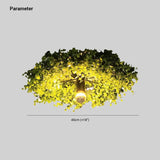 Luci Plafoniere con Foglie Artificiale di Grande Dimensione