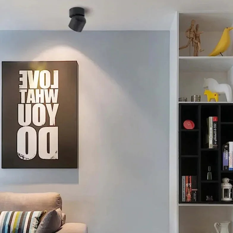 Faretto LED soffitto orientabile dal design moderno in metallo