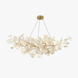 Led Lampadari Moderni Foglie di Ginkgo Bianche