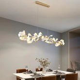Lampadario Eleganti Moderno in Foglie di Ginkgo Dorate