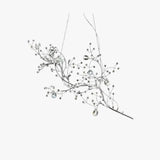 Eleganti Lampadari in Vimini Cristallo a Ramosa