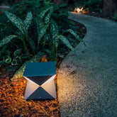 Lampada da Terra Nera Geometrica Waterproof per Esterni