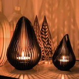 Lampada da Terra in Metallo Design Goccia Impermeabile