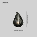 Lampada da Terra in Metallo Design Goccia Impermeabile