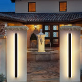 Applique Da Esterno Moderno LED in Metallo Nero Lineare