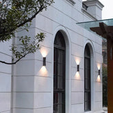 Lampada Doppio Cono Design Nero Per Esterni