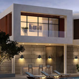 Applique da Esterno di Design LED in Metallo Moderno – L 20× H 17 cm