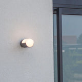 Applique da Esterno Cubo LED in Metallo Nero Design Moderno