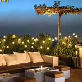 Luci Decorative da Esterno Solari Moderne per Giardino Nero