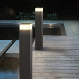 Luce da Esterno con Sensore di Movimento in Metallo Nero per Giardino