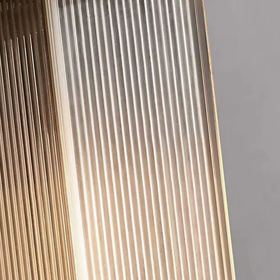 Applique da Esterno in Vetro LED Stile Moderno Nero