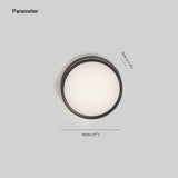 Applique a Led Nera per Esterno Impermeabile