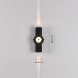 Luci da Esterno Doppio Fascio Impermeabili in Nero