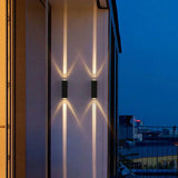 Lampada da Esterno a Muro Rettangolare Nera