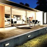 Lampada da Esterni Moderna Nera Rettangolare