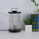 Lampade da Terra in Vetro Trasparente Righe