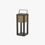 Lampade da Terra Esterno Design Moderno Solare in Metallo Nero