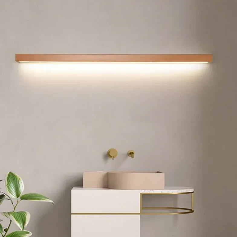 Applique Legno Dorato LED per Bagno Risparmio Energetico