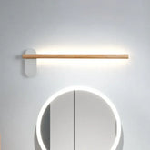 Applique LED Lunga in Legno per Bagno Nordic