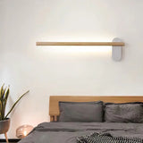 Applique LED Lunga in Legno per Bagno Nordic