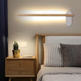 Applique LED Lunga in Legno per Bagno Nordic