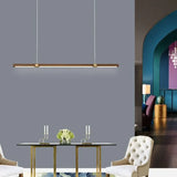 Lampadari Legno a Sospensione LED Regolabili per Sala da Pranzo