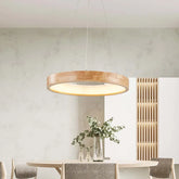 Lampade a Sospensione con Legno LED per Sala da Pranzo