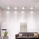 Minimalista Plafoniera a Faretti Cilindrica Nera