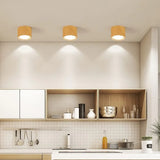 Minimalista Plafoniera a Faretti Cilindrica Nera