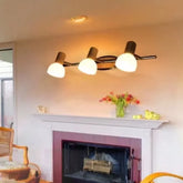 Applique da Interno in Legno a Tre Teste LED