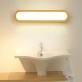 Applique LED a Tre Colori in Legno per Bagno