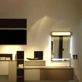 Applique LED a Tre Colori in Legno per Bagno