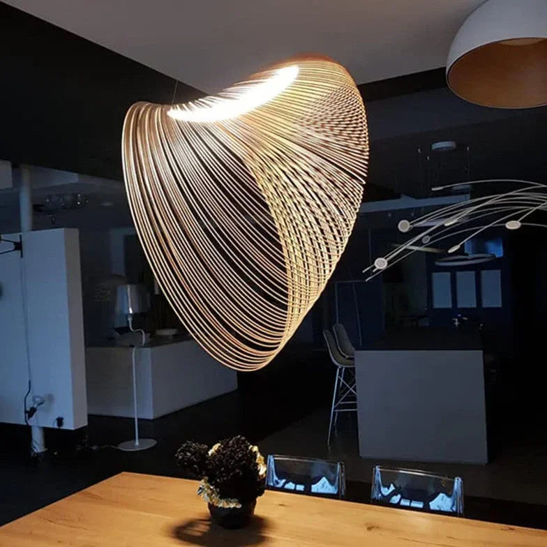 Lampadari di Design Moderni LED a Spirale a Forma di Conchiglia