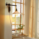 Appliques in Vetro Regolabili in Noce