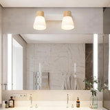 Applique in Vetro Bianco Design Conico Led