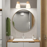 Applique in Vetro Bianco Design Conico Led