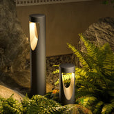 Luce Esterna da Giardino Design Moderno LED in Metallo Nero