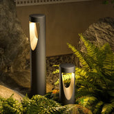 Luce Esterna da Giardino Design Moderno LED in Metallo Nero
