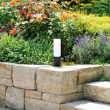 Lampada Led Luci da Esterno Cilindrica Nera Impermeabile