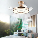Lampadario Led con Ventilatore Trasparente Moderno Elegante