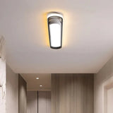 Plafoniere Contemporanee Design Doppia Ellisse Regolabile